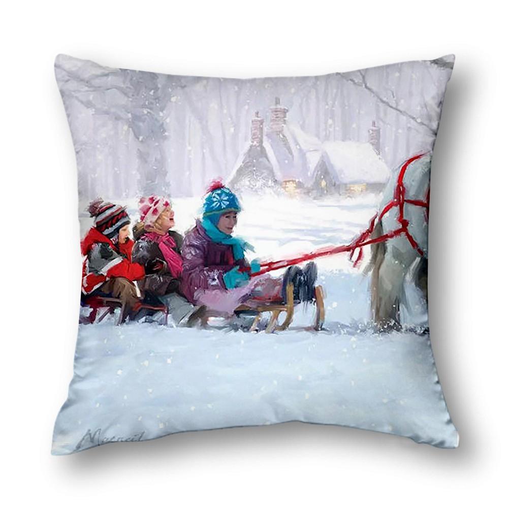 Upgrade Your Home Decor With Festive Atmosphere Living Room Decor Christmas Decoration Cushion Cover 40X40 45X45 50X50 60X60