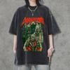Dark Style Streetwear T-shirt with Gothic Comic Patterns A Fan Gift Featuring Graphic Prints Stylish T-shirt