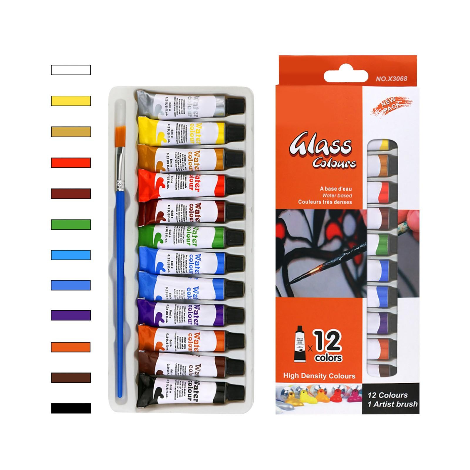 

6 мл 12 шт. Цветная ручная работа фигурка модель раскраска набор красок One Size