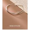 Double Layer Curved Tube Starry Asymmetric Bracelet Fashion Light Luxury Personalized Women Jewelry