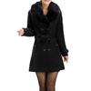 Elegante Cappotto di Lana da Donna, Cappotto di Lana Coreano a Doppio Petto di Media Lunghezza con Colletto (a disposizione )