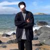 Collar Cardigan Sweater Men's Autumn and Winter Japanese Jacket Casual Jacket