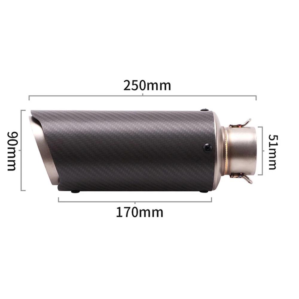 Motorcycle Exhaust Pipe Front and Middle Sections Compatible With Various Models