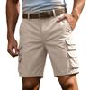 Pantaloncini Cargo Casual Leggeri da Uomo Resistenti Multi Tasche da Lavoro Cavallo da Cinque Pollici Utility Estivi da Esterno