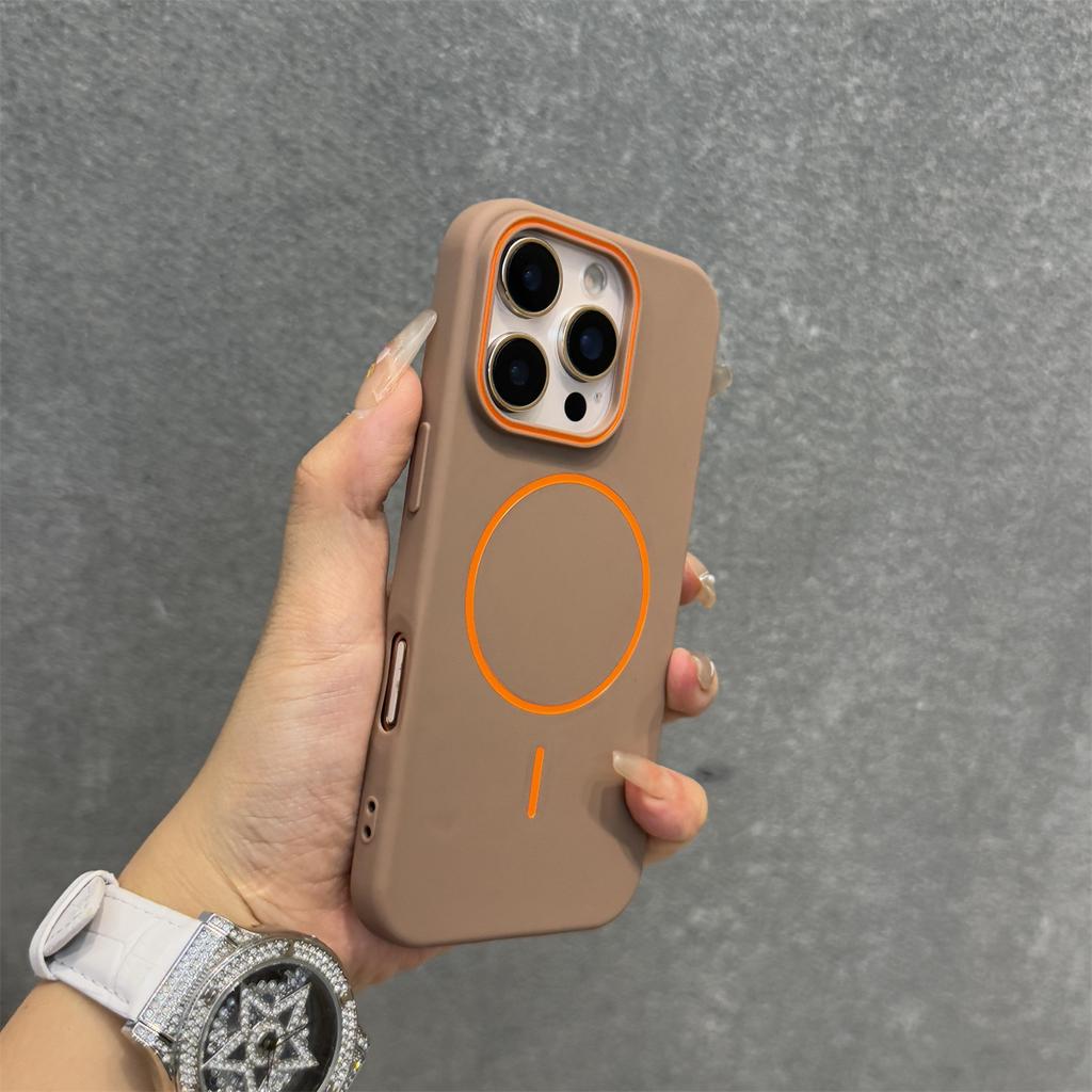 Luxury Matte Soft Silicone For Magsafe Magnetic Case for iPhone 16 16E 15 14 13 12 Pro Max 11 Hit Color Shockproof Bumper Cover