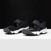 New Nike Air Rift Slip Resistant Cushioning Abrasion Resistant Breathable Low Top Running Shoes Black White Kids' 322359-014