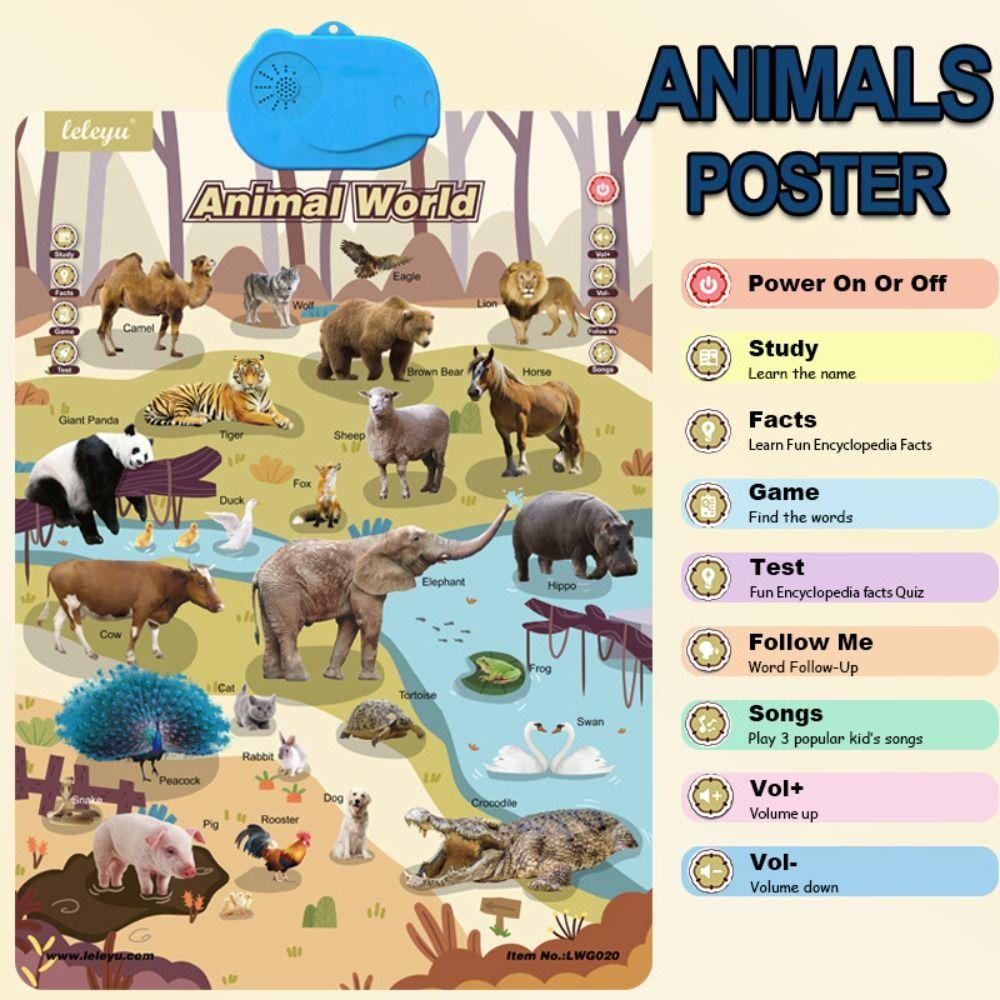 

Electronic Learning English Alphabet Wall Chart Music Talking Poster Poster for Toddler style B