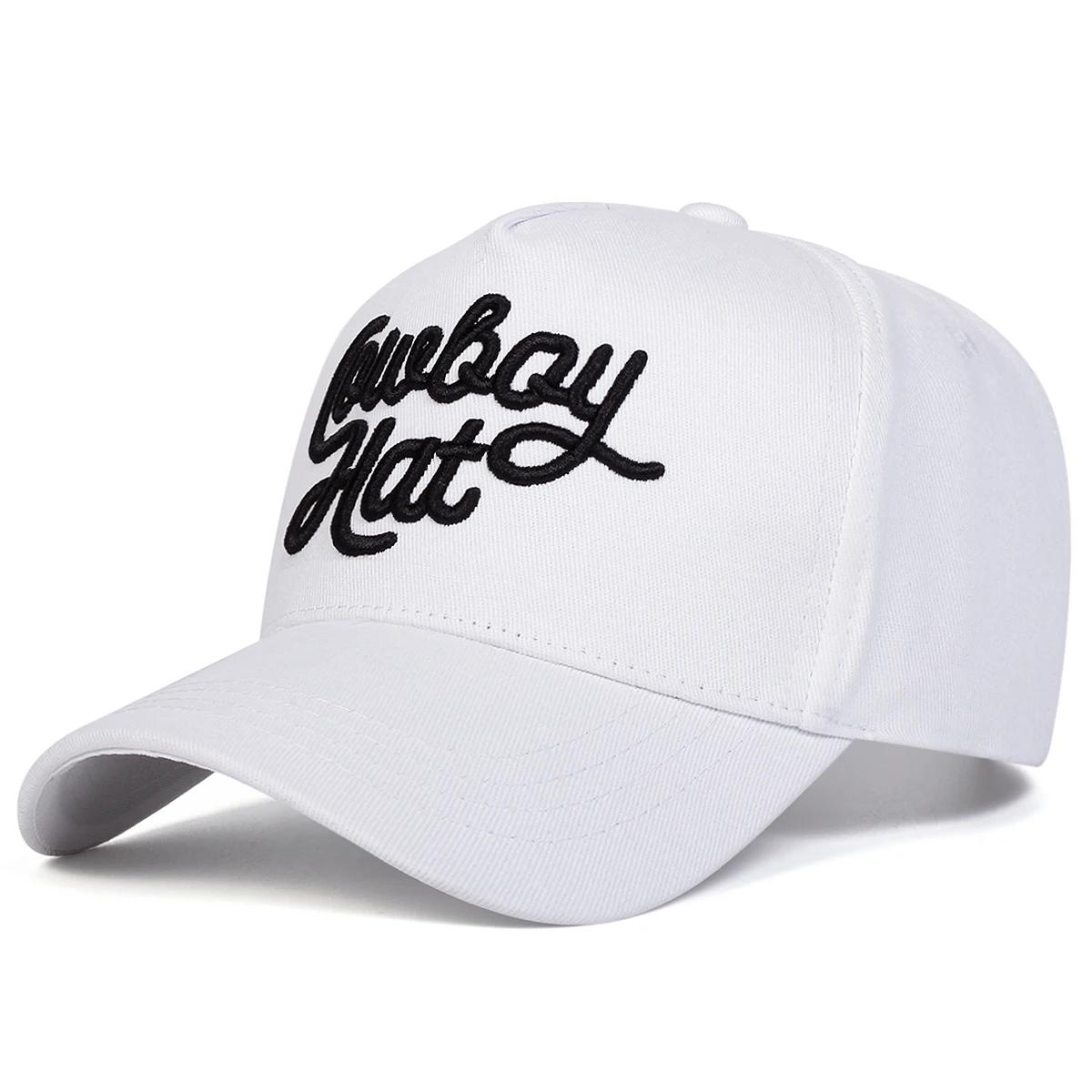 

Unisex Cowboy Hat Letter Embroidery Baseball Caps Spring Autumn Outdoor Adjustable Casual Hats Hip Hop Sunscreen Hat Sports Cap білий