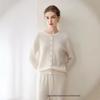 100% Cashmere Women's Loose Round Neck Knitwear Cardigan - Autumn/Winter Collection