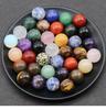 20mm Natural Gemstone Crystal Beads Various Smooth Charm Loose Beads for Jewelry Making