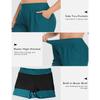 CHARMLEAKS Plus Size Swim Shorts for Women High Waisted Board Shorts Tankini Swimsuit Bottom with Pockets