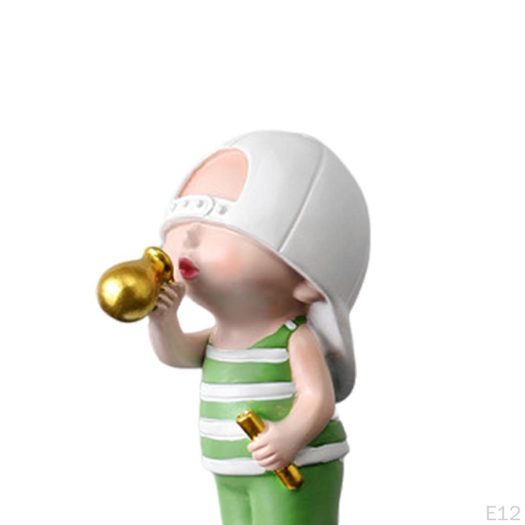 Chic Cartoon Figurine Sculpture Ornament Miniature Statue Bookshelf Crafts