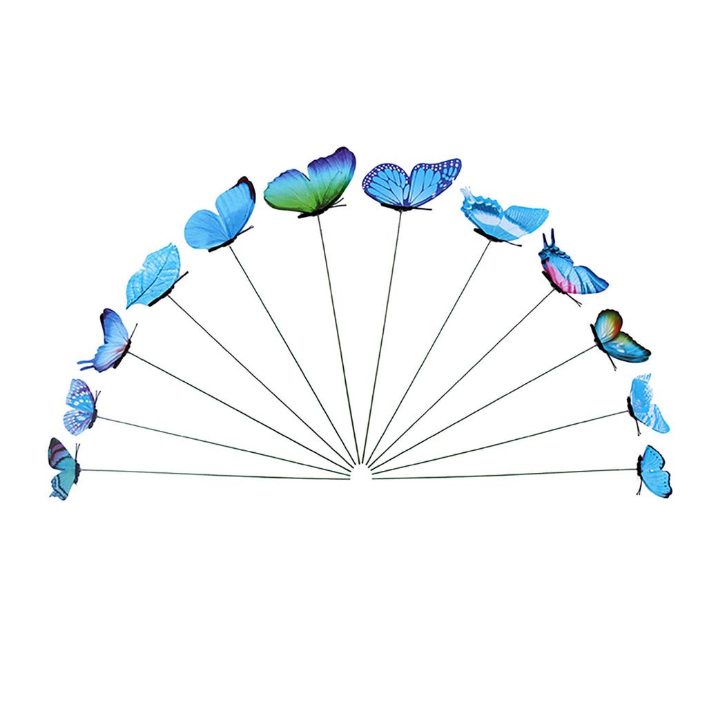 12ks Butterfly Stakes Venkovní zahradní květináč Květináč Záhon Zahrada Výzdoba dvora Art