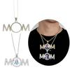 Sublimation Necklace MOM Pendant Neckchain Stylish Heat Transfer Clavicle Chain Elegant Accessories for Women Girls