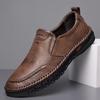 Men's shoes spring new trendy shoes men's leather shoes soft sole middle-aged versatile casual shoes men's leather shoes