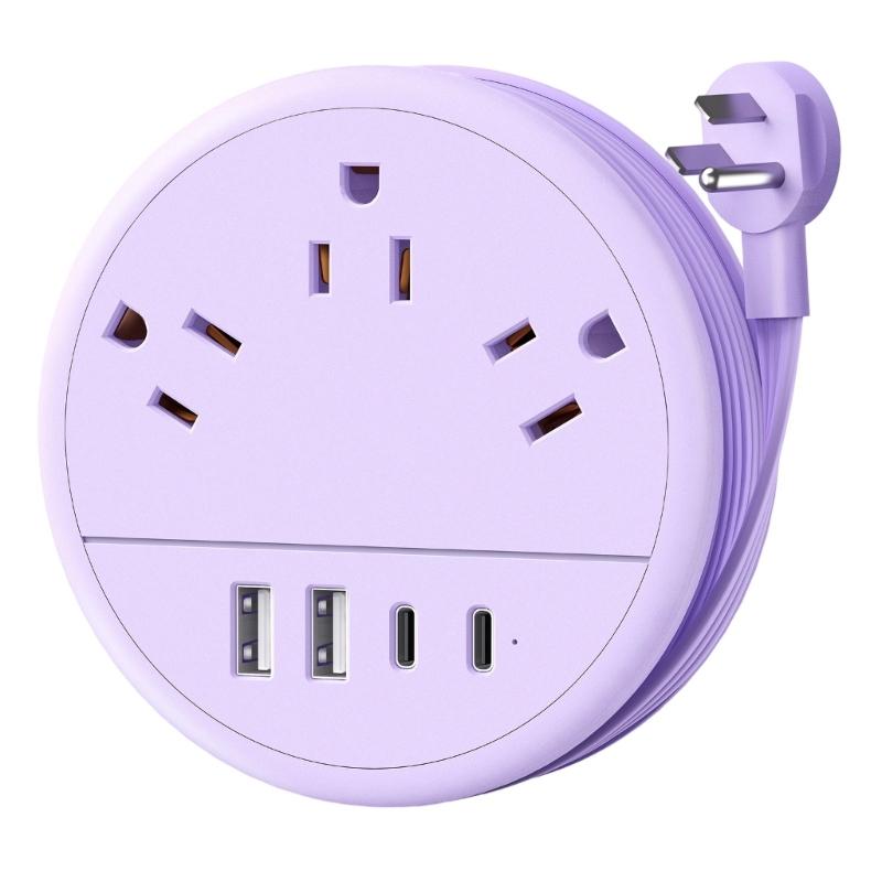 Schreibtisch-Ladestation Tragbare Steckdosenleisten mit USB-Schnellladung 3 Steckdosen 4 USB-Anschlüsse für Kreuzfahrtschiffe Flughäfen