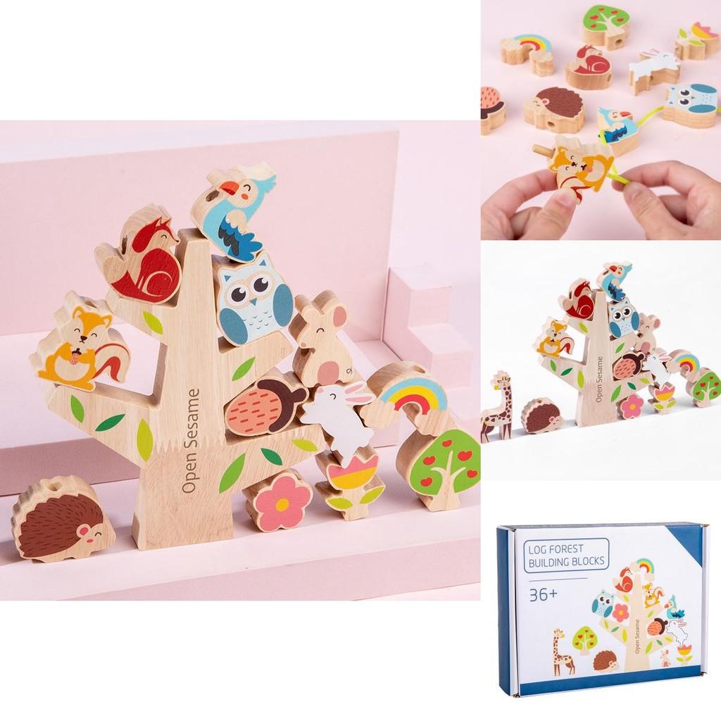 Wooden Balance Toy For Kids With Shape Matching And Parentchild Interaction