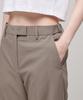 MUSINSA STANDARD WOMAN [Cooltandard] Women'S Straight Hidden Banding Slacks [Dusty Beige]