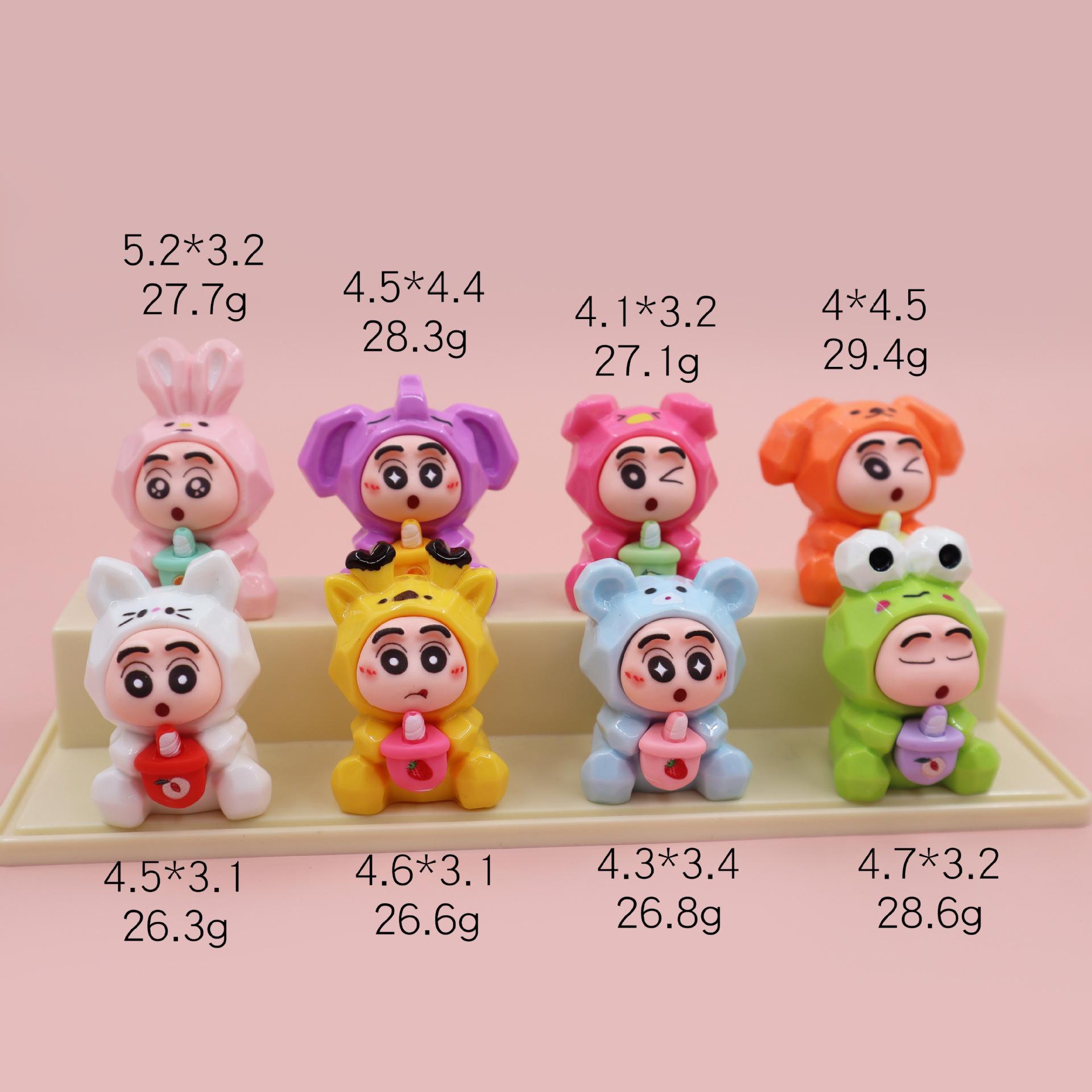 

Животное Шин-чан 3D Смола Милое Настольное Украшение Модная Мультяшная Фигурка Игрушка Сюрприз в Коробке 1 Piece Unpacked