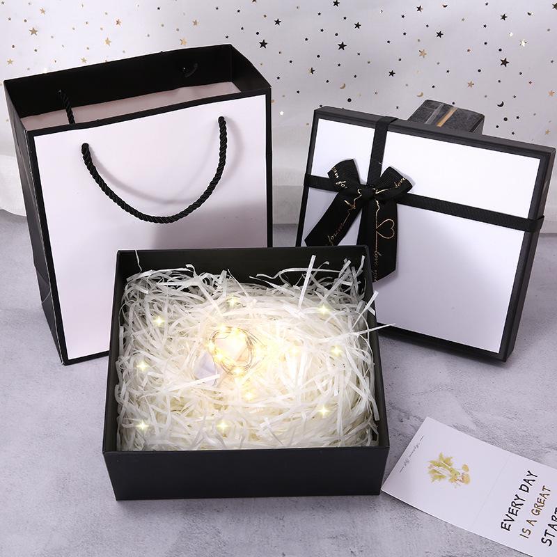 High-End Orange Jewelry Gift Box | Stylish Empty Packaging for Souvenirs