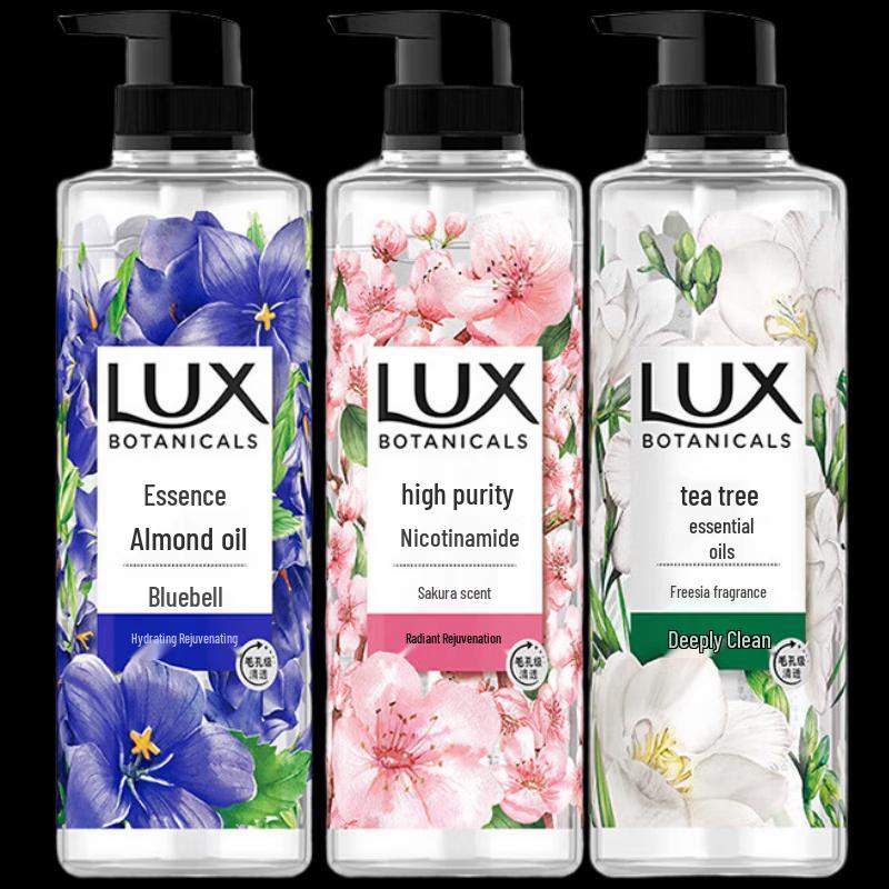 Lux Botanical Essential Oil Fragrance Shower Gel Trio Pack
