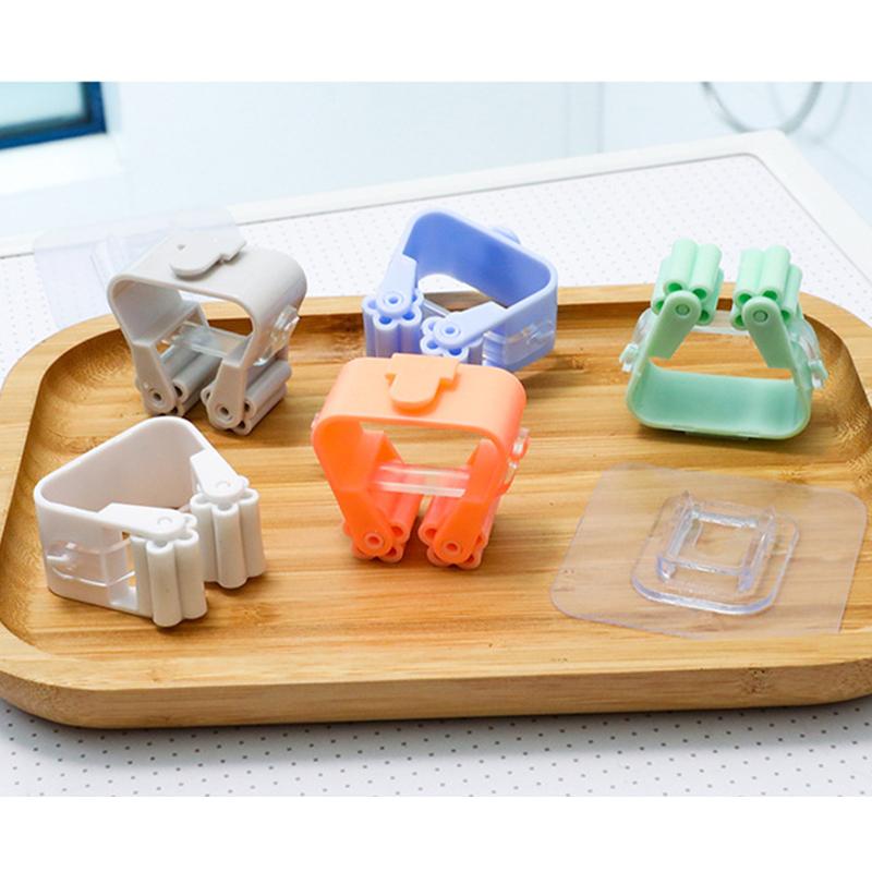 

4/2PCS Держатель швабры Настенный Ванная комната Щетка Клипса Вешалка для кистей Стеллаж для хранения для кухни Ванная комната 4PCS