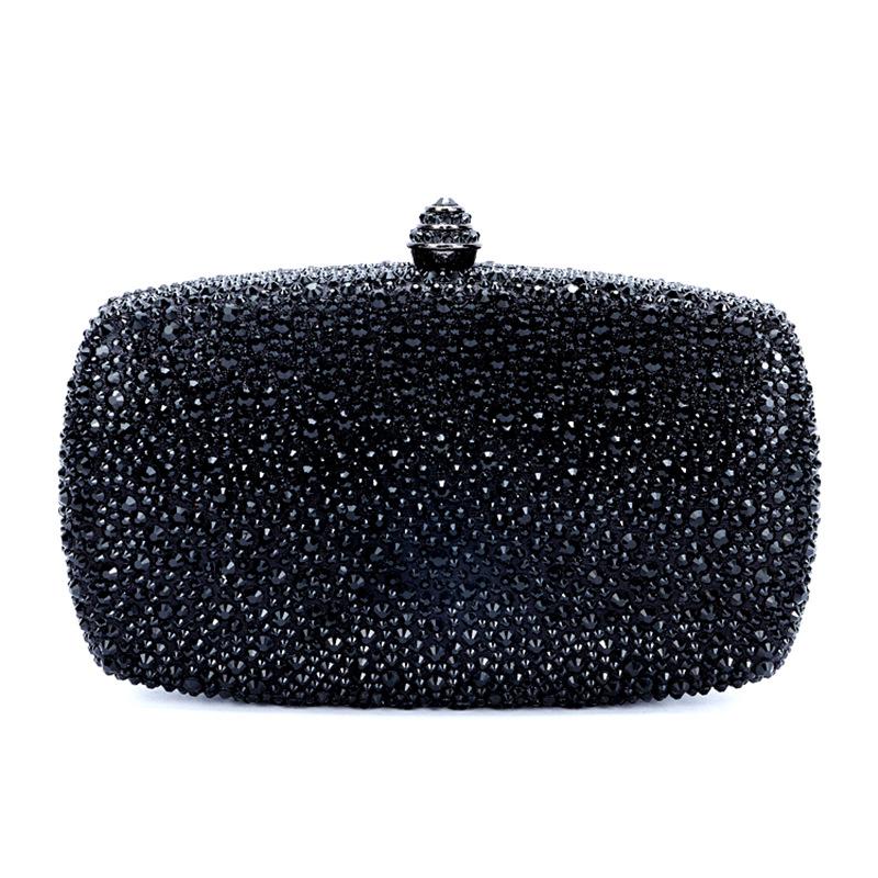 Evening Clutch Bags Green Bridal Clutches Bags Crystal Bridal Stones Purse Lady Party Wedding Rhinestone Women Shoulder Handbag