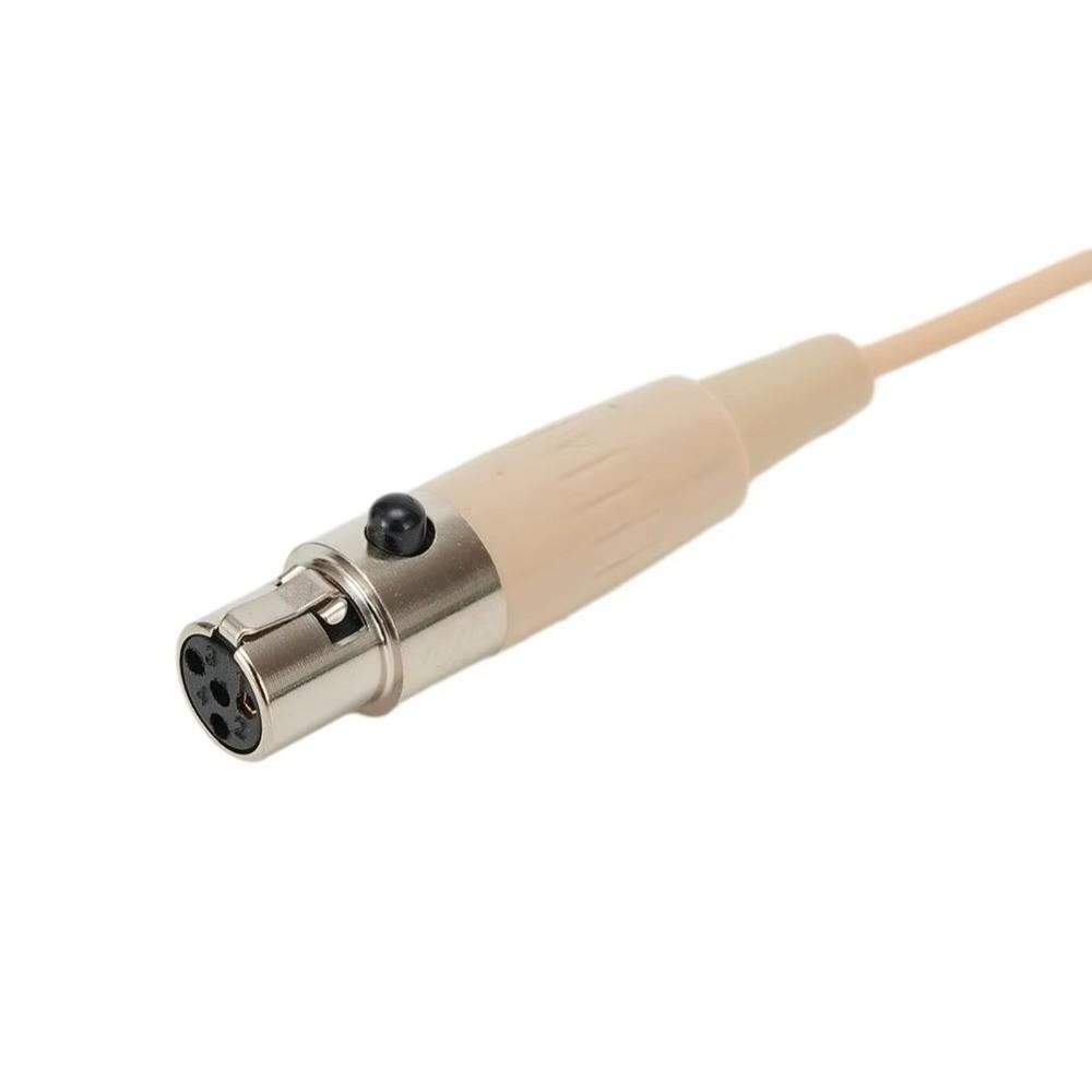 3,5mm 3-Pin Headset-Mikrofon Beige Verstärker Stimm-Lautsprecher Headset-Mikrofon Mikrofonzubehör