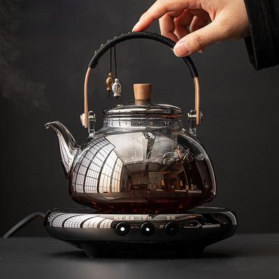 Electric Ceramic Glass Teapot with Lifting Handle - Dual-Use for Steaming and Boiling