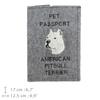 Pit Bull, American Pit Bull Terrier, Pitbull Terrier, APBT - Dog passport case, document case, gift for the traveller from the Art-Dog brand