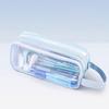 Transparent Mesh Pencil Case Large Capacity Double Layer Pen Bag for Students Lightweight Stationery Pouch for School Office Exams