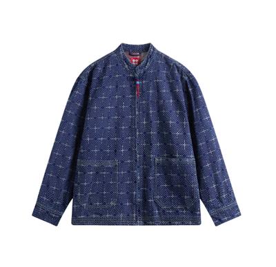 LiNing Rijin Doujin Collection Denim Jacket Men's Medium Blue AJDV023-1