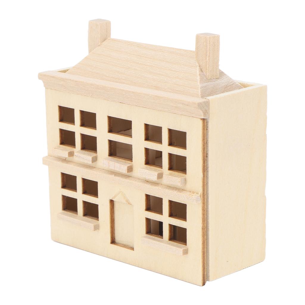 1:12 Miniature Dollhouse Villa House DIY Ornament Child Doll Furniture Toy Wooden House Villa Model