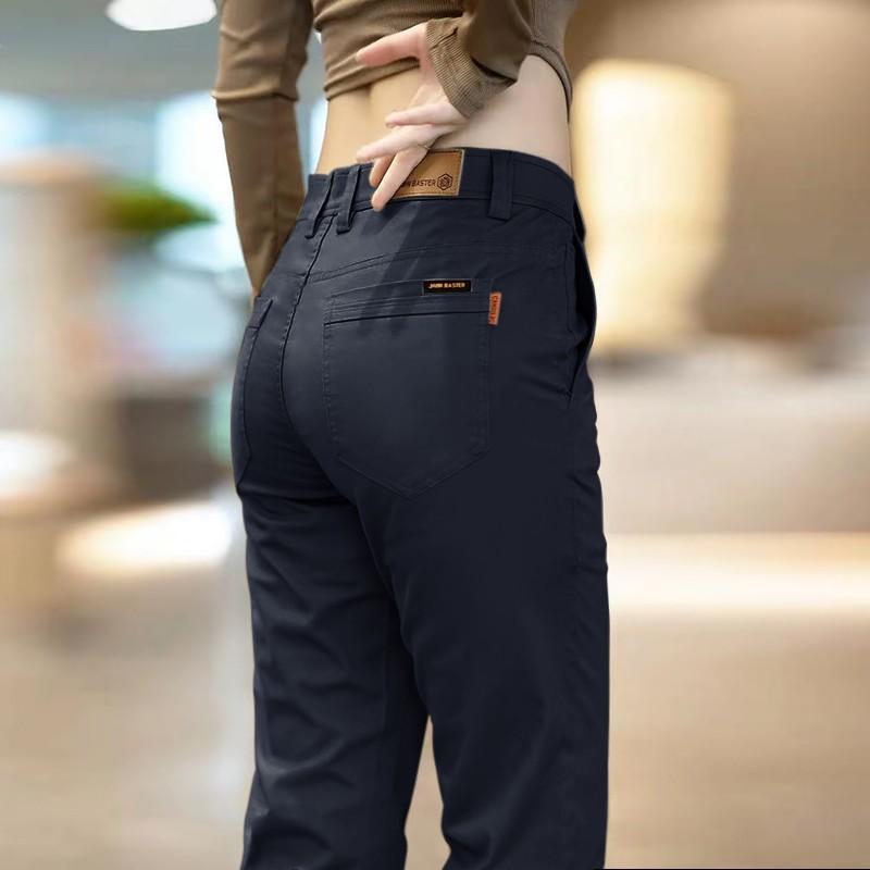 

Four Seasons High-End 100% Pure Cotton Мужские/Женские Повседневные Брюки Niche Design Универсальные Узкие Серые Рабочие Брюки 38