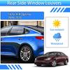 for Kia K5 Optima 2016-2020 Exterior Accessories Sporty Car Rear Side Window Louvers Air Vent Scoop Shades Cover Trim Blinds 2PCS(Carbon Fiber)