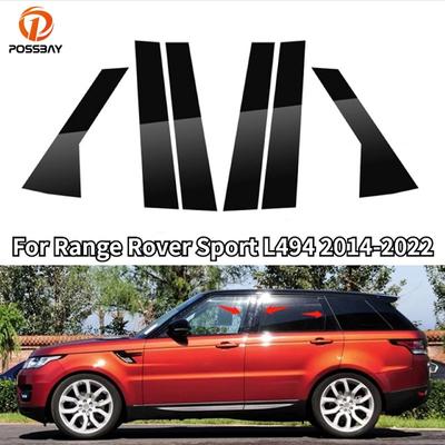 6 sztuk drzwi samochodu słupki okienne osłona wykończeniowa naklejka błyszczący czarny części zewnętrzne dla Range Rover Sport L494 2014-2022