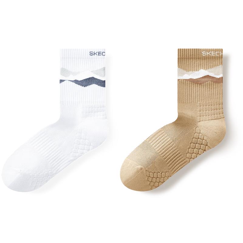 Skechers Unisex Mid-Calf Antibacterial Socks L424U036 S