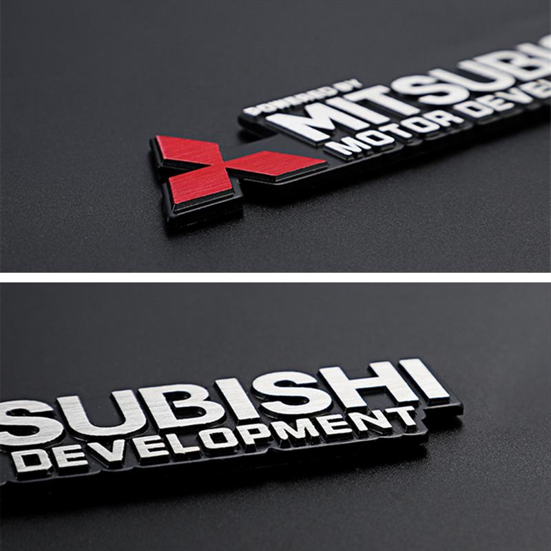 Stylizacja Samochodu 3D Metalowy Chromowany Naklejka Bagażnik Samochodu Odznaka Emblemat Dla Mitsubishi Lancer ASX Mirage Pajero-Sport Xpander Attrage L200