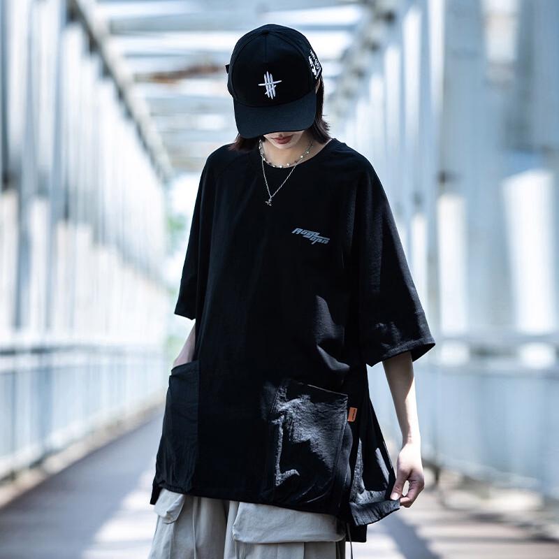 

Мужская футболка AOGZ свободного кроя с коротким рукавом XL