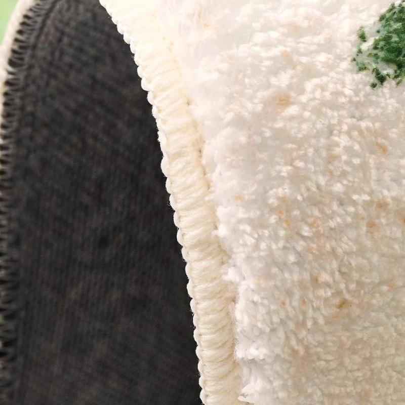 Dopamine Style Rugs for Bedroom Irregular Shape Living Room Decoration Moss Carpet Girl Casual Cute Rug Home Washable Thick Mat