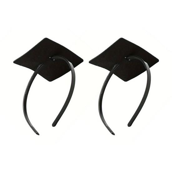 1/2Pcs Graduation Cap Headband with Adhesive Felt, Easy To Install Adjustable Graduation Hat Stabilizer, Graduation Ceremony Hat Holder