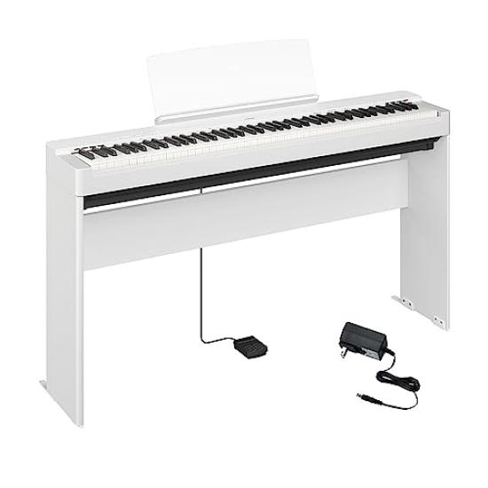 

YAMAHA P-225 WH White Electronic Piano 88 Keyboard Stand Set Yamaha