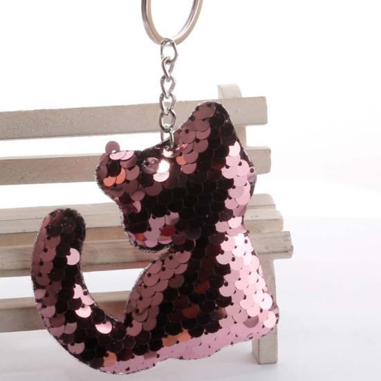 Roztomilý reflexní flitrový přívěsek s přívěskem na klíče s přívěskem na klíče jako dárek