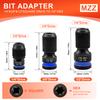 3pcs Impact Hex Converter for Screwdriver / Drill Bit 1/2 3/8 1/4-Inch Square Drive To 1/4-Inch Quick Release Hex Socket Adapter