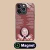 Aurora Aksnes Glass MagSafe Mobile Phone Case for iPhone 17 16 15 14 13 12 11 Air Pro Max Plus Mini Colorful Cover