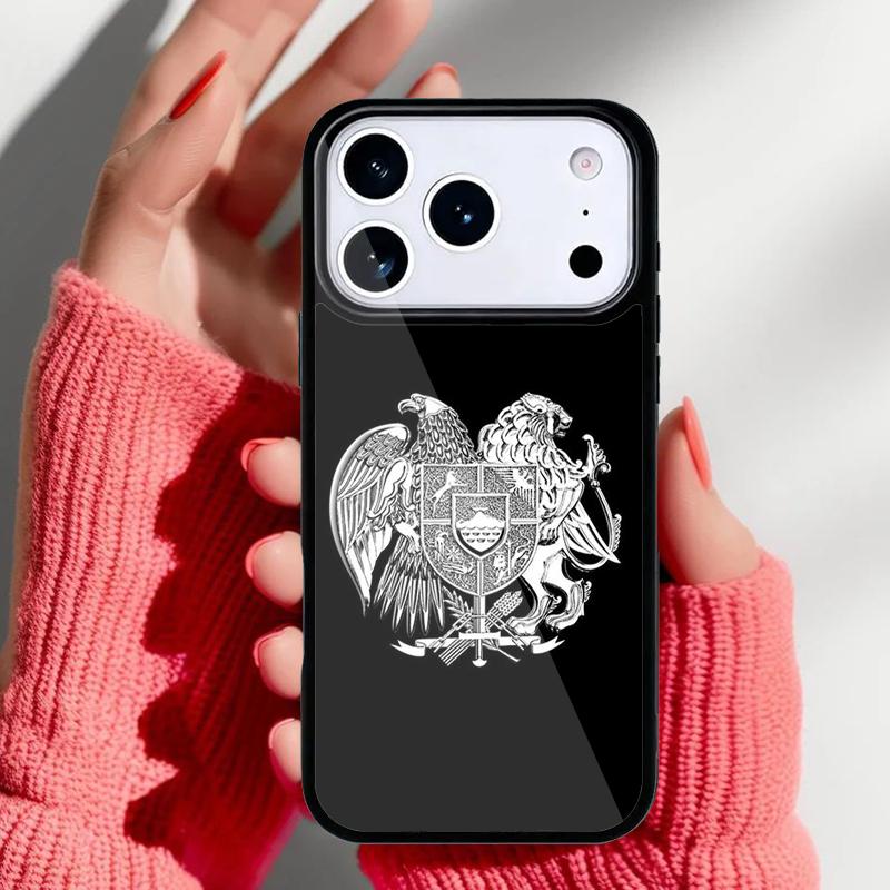 Armenisches Wappen Flagge Handyhülle für iPhone 17 16 15 14 13 Pro Max Rückabdeckung für 12 11 Pro Hülle