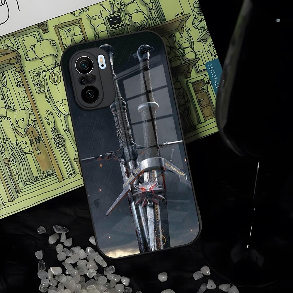 Phone Case Glass For Xiaomi 15 14 12 Lite 13 Pro 11t Lite POCO M5 X6 M6 X5 X3 NFC F5 F6 Pro Cover The W-Witcher Wiedzmin