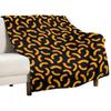 Cheese Puffs - Black Throw Blanket Warm Soft Plaid Flannel Decoratives Winter Beds Christmas Decoration Blankets