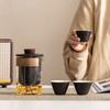 with tea strainer Travel Ceramic Teapots Chinese Style Mini Tea Cup Set  Teas Brewing Utensils