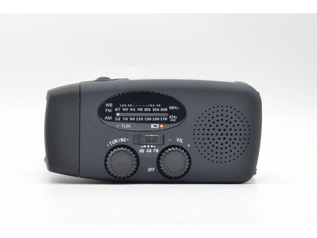 Hand-Crank Solar Emergency Radio with Light Function